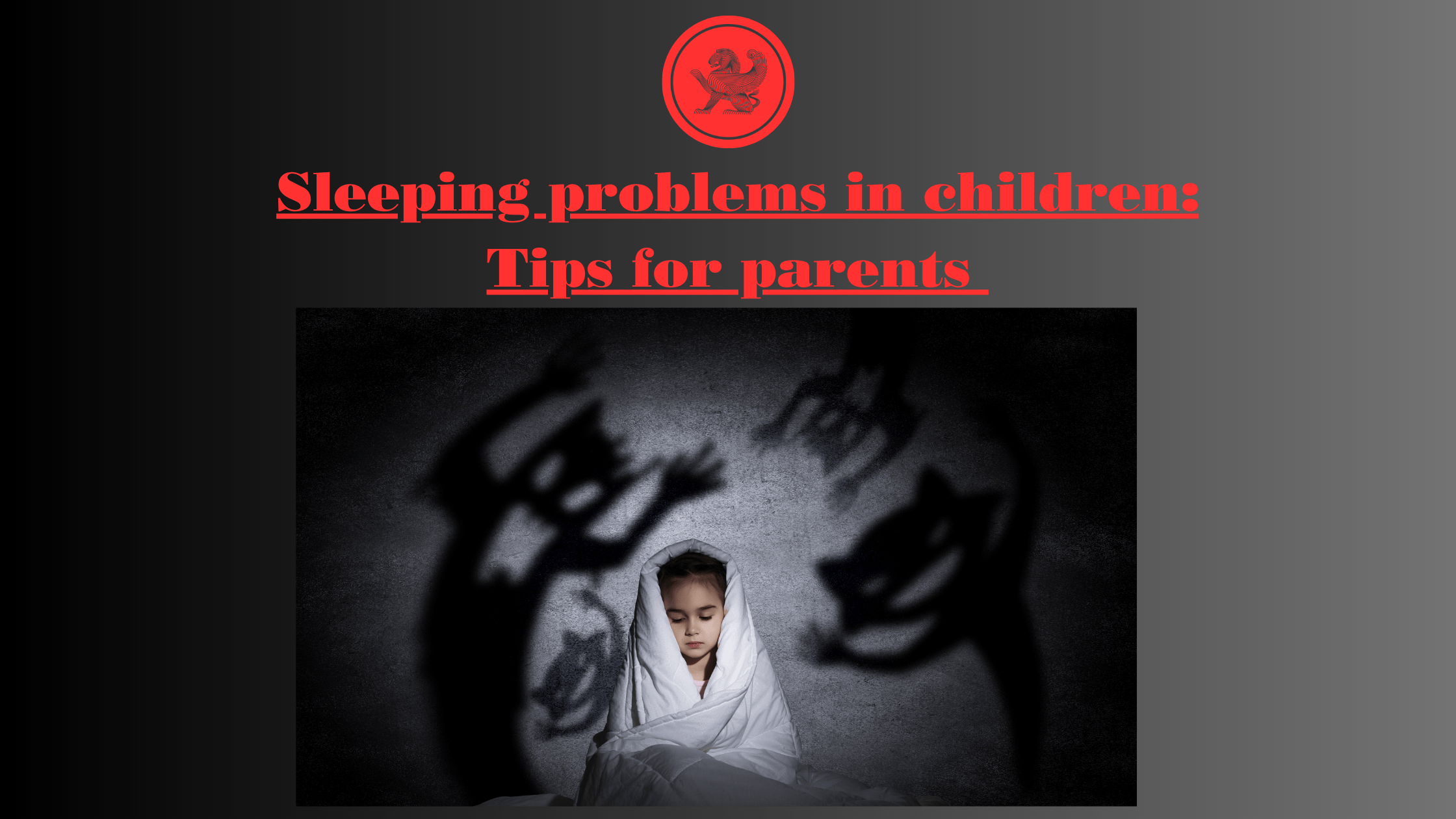 Sleeping problems in children: tips for parents